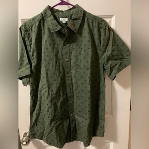 Dip Men’s Short Shirt Sleeve Collar Cotton Button New Sz S